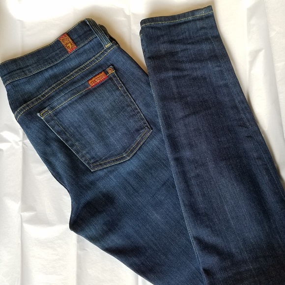 7 For All Mankind (Seven) Skinny Jeans Sz 27 - Picture 2 of 8